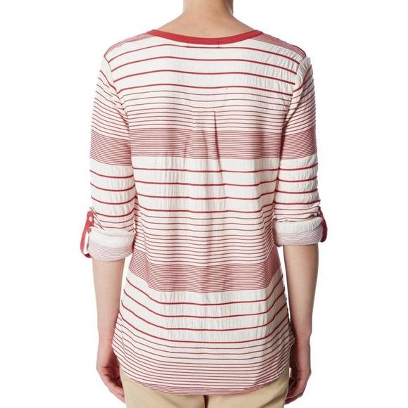 Sanctuary for Anthropologie NEW Womens Size XS Julia Blouse Roll Tab Sleeves - Picture 9 of 10